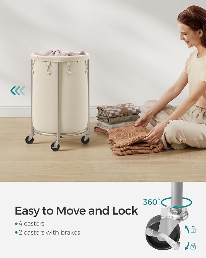 Janita Laundry Basket on Wheels
