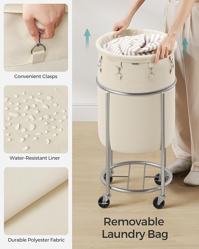 Janita Laundry Basket on Wheels
